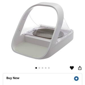 SOLD on MERCARI-USED: SureFeed Microchip Pet Feeder in White and Gray